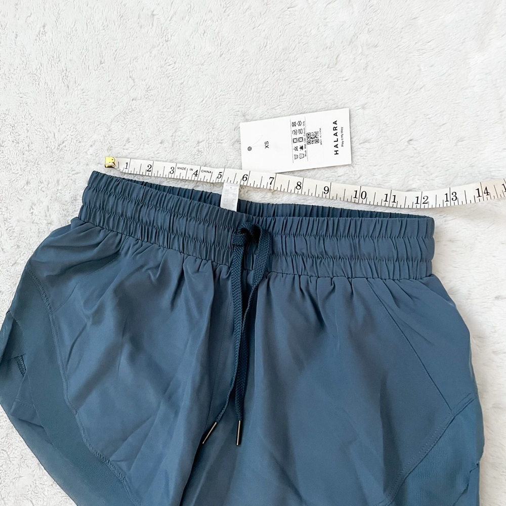 NWT- HALARA Drawstring Contrast Mesh 2-in-1 Shorts - Picture 11 of 12